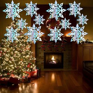 3D holografiske snefnug (6 stk) | HOLOFLAKE