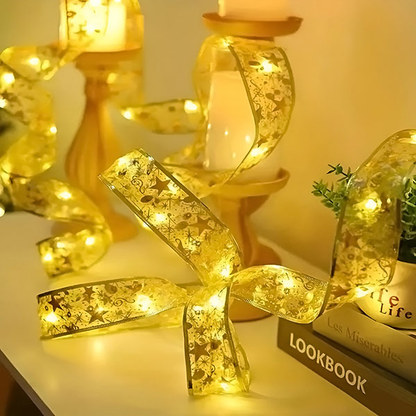 gyldent dekorationsbånd