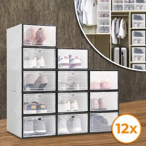 Plastik skoopbevaringsbokse (12 stk) | SHOEZY